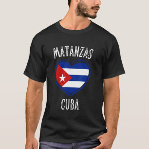 Camiseta Cidade de Cuba Flag Heart Matanzas
