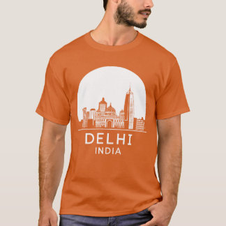 Camiseta Cidade de Deli Índia vintage