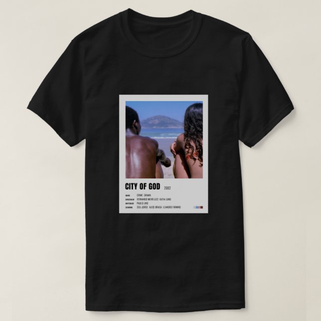 Camiseta Cidade de Deus poster minimalista (Frente do Design)