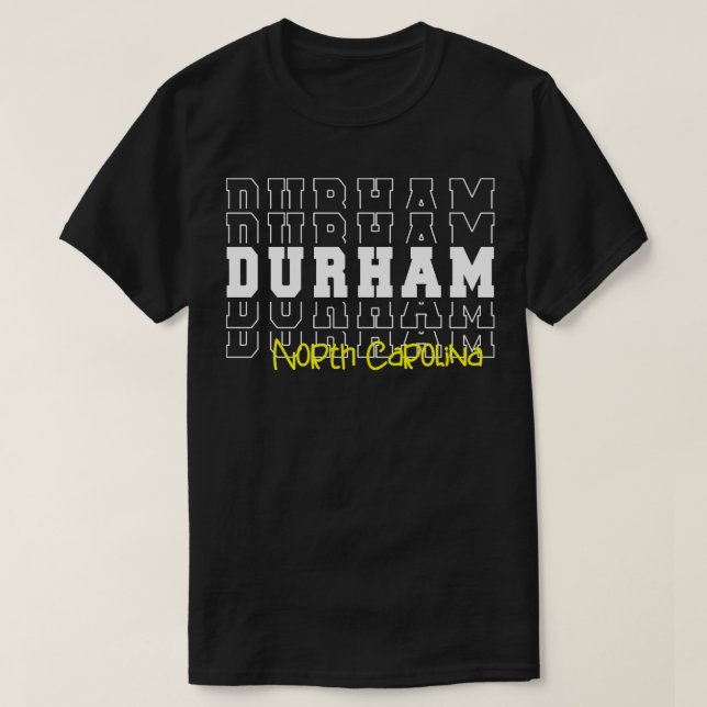 Camiseta Cidade de Durham North olina Durham NC (Frente do Design)