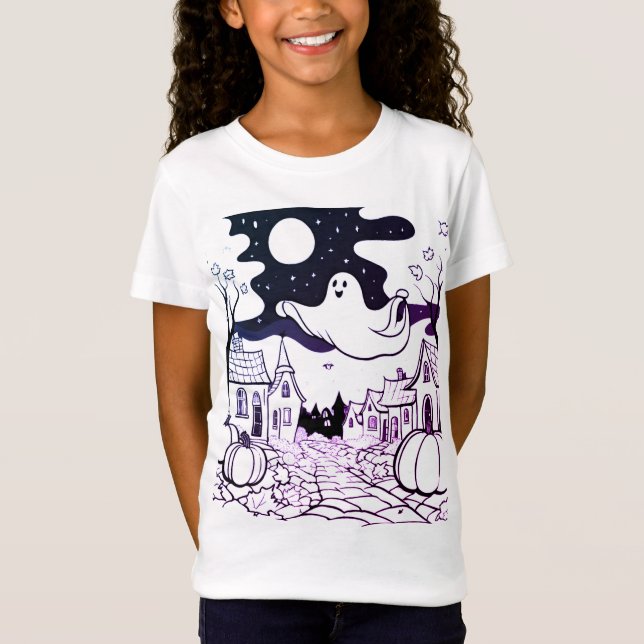 Camiseta Cidade de Halloween (Frente)