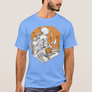 Camiseta Cidade de Halloween Hunted Scary Spooky Holiday