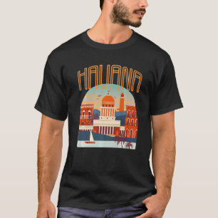 Camiseta Cidade de Havana El Malecon Cuba Souvenir Caribe