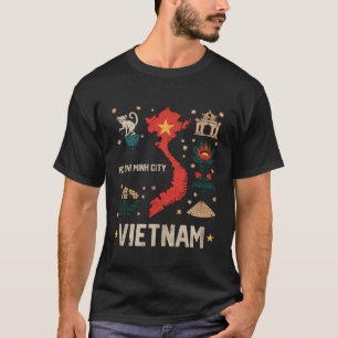 Camiseta Cidade de Ho Chi Minh Vietnã Férias Família Corres