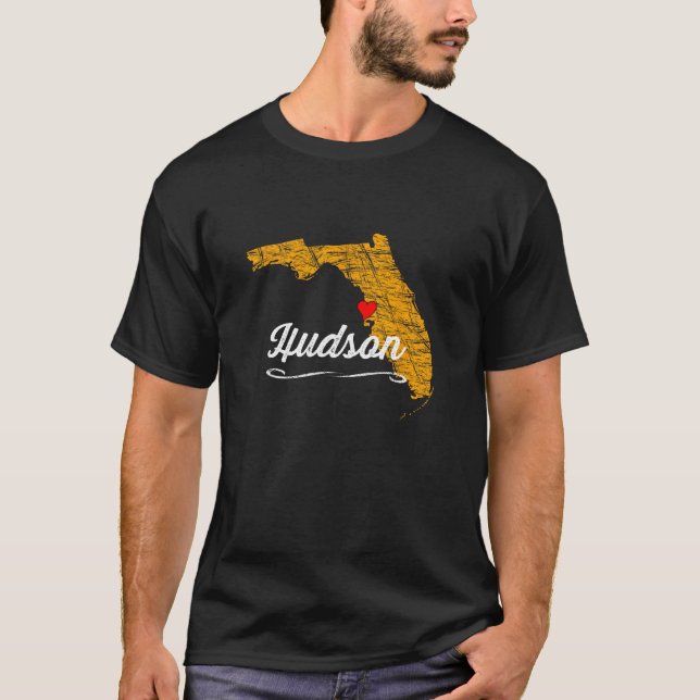 Camiseta Cidade de HUDSON FLORIDA - FL Merch Souvenir - Gra (Frente)