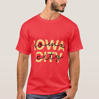 Camiseta cidade de Iowa Superdimensionado 1