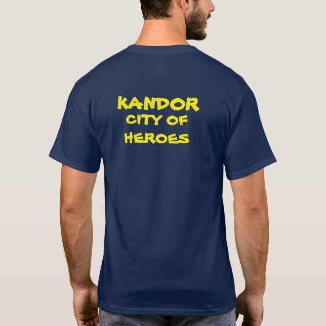 CAMISETA CIDADE DE KANDOR DOS HERÓIS (Verso)
