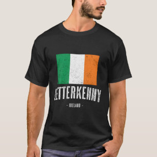 Camiseta Cidade De Letterkenny Irlanda Bandeira