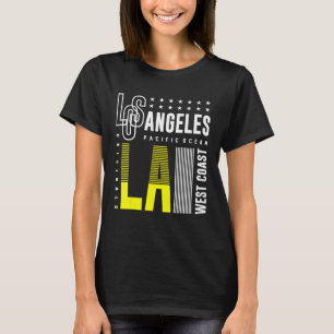Camiseta Cidade de Los Angeles Skyline Cityscape Retro Urba