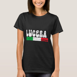 Camiseta Cidade de Lucera Itália Bandeira Vintage Itália Pa