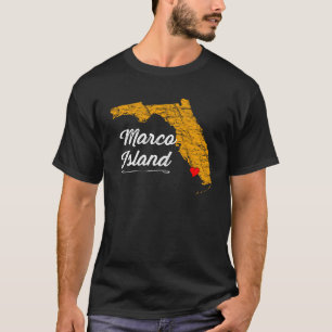 Camiseta Cidade de MARCO ISLAND FLORIDA Vacation Souvenir G