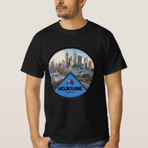 Camiseta Cidade de Melbourne, paisagem austrália