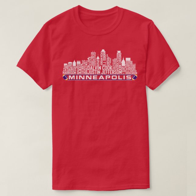 Camiseta Cidade de Minneapolis, jogador da Equipe 23 do Min (Frente do Design)