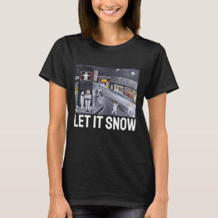Camiseta Cidade de Neve Pintura por Alfred Fox