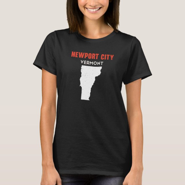 Camiseta Cidade de Newport Vermont Estados Unidos Viagem Ve (Frente)