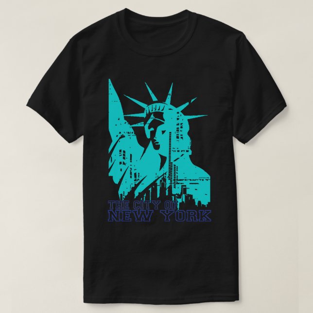 Camiseta Cidade de Nova Iorque art 1 (Frente do Design)