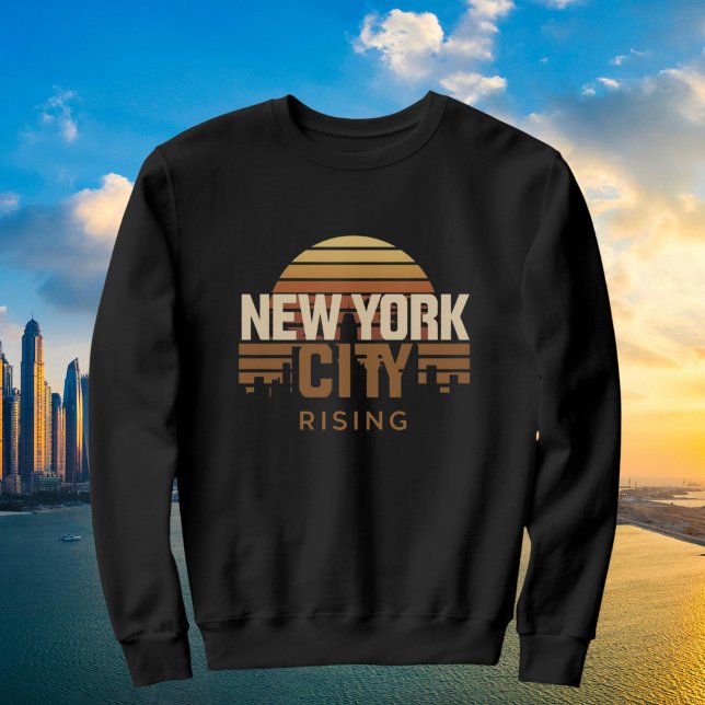 Camiseta Cidade de Nova York & o Sol Nascente (Criador carregado)