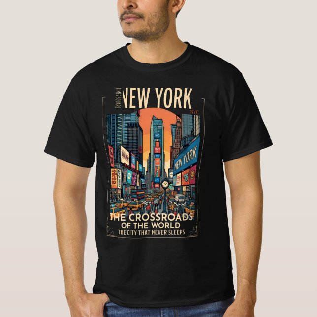Camiseta Cidade de Nova York - Times Square (Frente)
