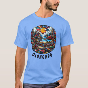 Camiseta Cidade de Olongapo Filipinas Paisagem urbana amigo