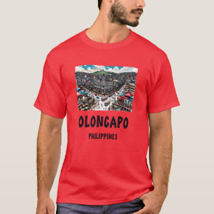 Camiseta Cidade de Olongapo Filipinas Sudeste Asiático retr
