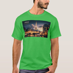 Camiseta Cidade de Paris Luz Coleção de Grandes Cidades