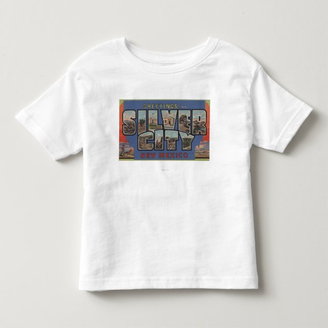 Camiseta Cidade de prata, New mexico - grandes cenas da (Frente)