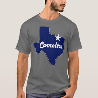 Camiseta Cidade de Rolton Texas Lone State Map Marinho Blue