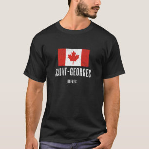Camiseta Cidade de Saint-Georges - Canadá Bandeira Canaden