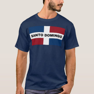 Camiseta Cidade de Santo Domingo na Bandeira da República D