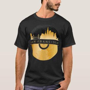 Camiseta Cidade de São Francisco com a Linha Skyline de São