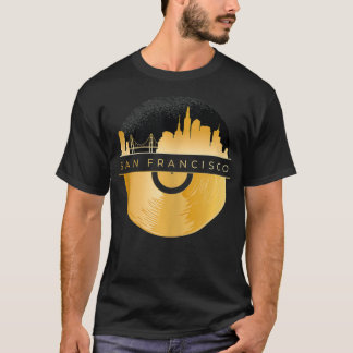 Camiseta Cidade de São Francisco com a Linha Skyline de São