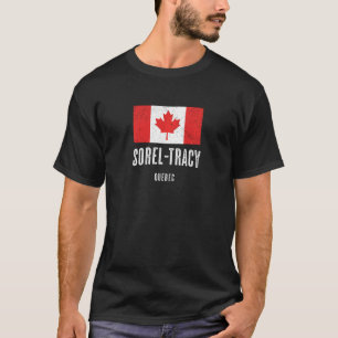 Camiseta Cidade De Sorel Tracy Canadá Flag Merch