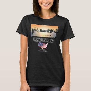 Camiseta cidade de Souvenir, San francisco Skyline Vacation