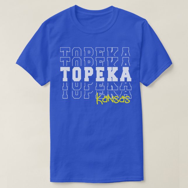 Camiseta Cidade de Topeka Kansas Topeka KS (Frente do Design)