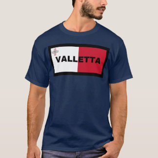 Camiseta Cidade de Valletta em amigos da bandeira maltesa