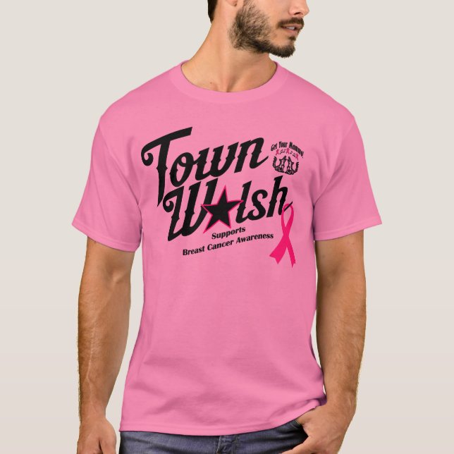Camiseta Cidade de Walsh apóia a conscientização do Cancer (Frente)