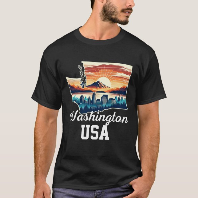 Camiseta cidade de Washington (Frente)