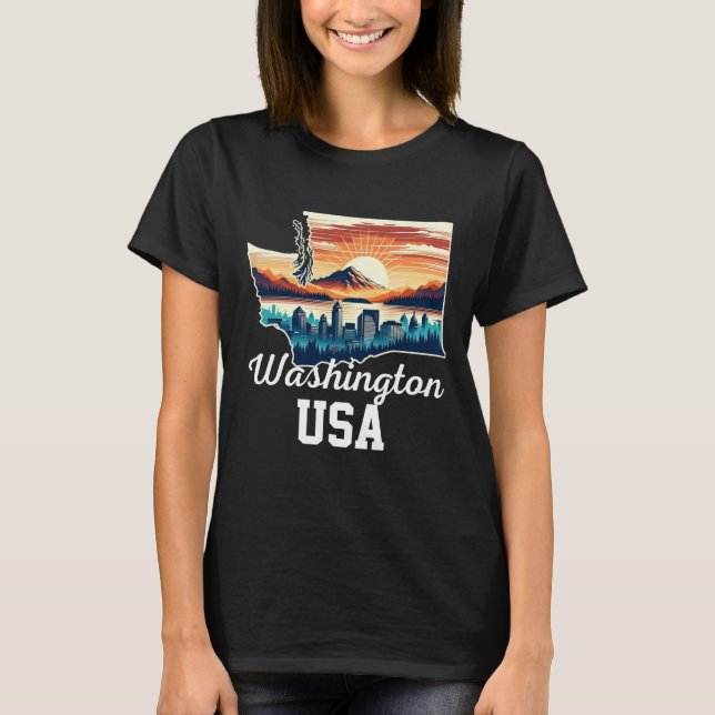 Camiseta cidade de Washington (Frente)