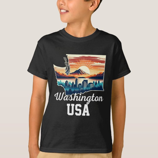 Camiseta cidade de Washington (Frente)