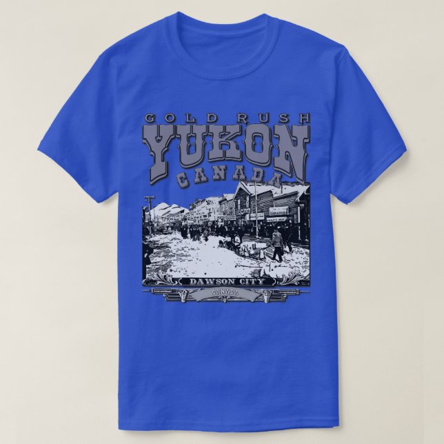 Camiseta Cidade de Yukon Dawson Canadá (Frente do Design)