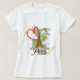 Camiseta cidade do amor, Paris