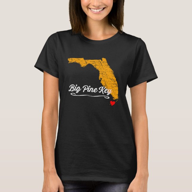 Camiseta Cidade do BIG PINE CHAVE FLORIDA FL Merch Souvenir (Frente)
