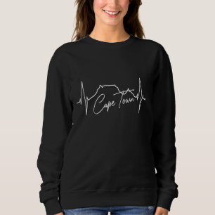 Camiseta Cidade do Cabo Skyline Heartbeat Love South Africa