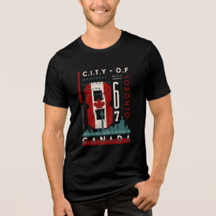 Camiseta Cidade do Canadá - Orgulho Urbano Negrito