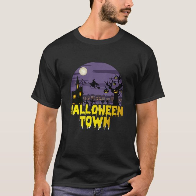 Camiseta Cidade do Halloween (Frente)