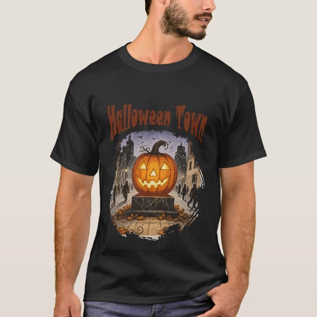 Camiseta Cidade do Halloween (Frente)