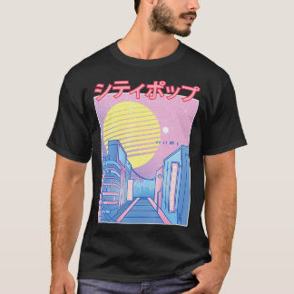 Camiseta Cidade do Japão, Pop Kawaii, 80 anos, Aes de Músic
