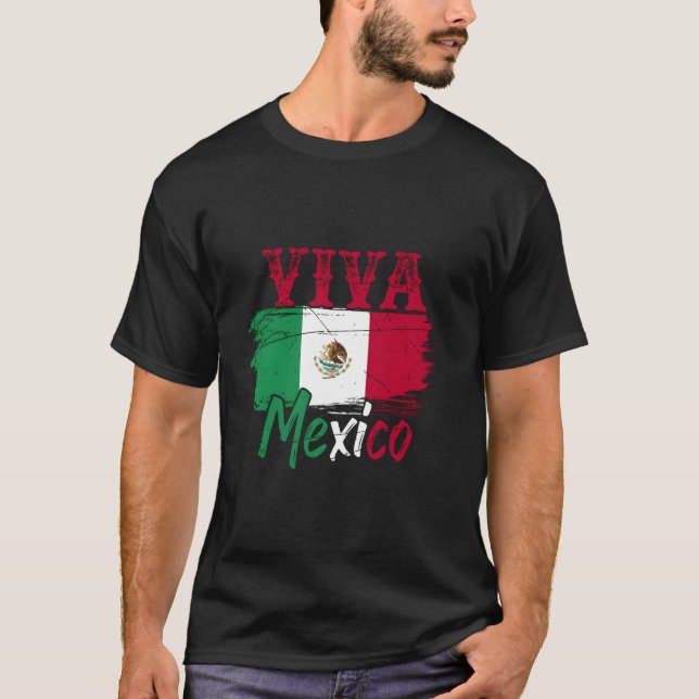 Camiseta Cidade do México, México, Bandeira do México, Pres (Frente)