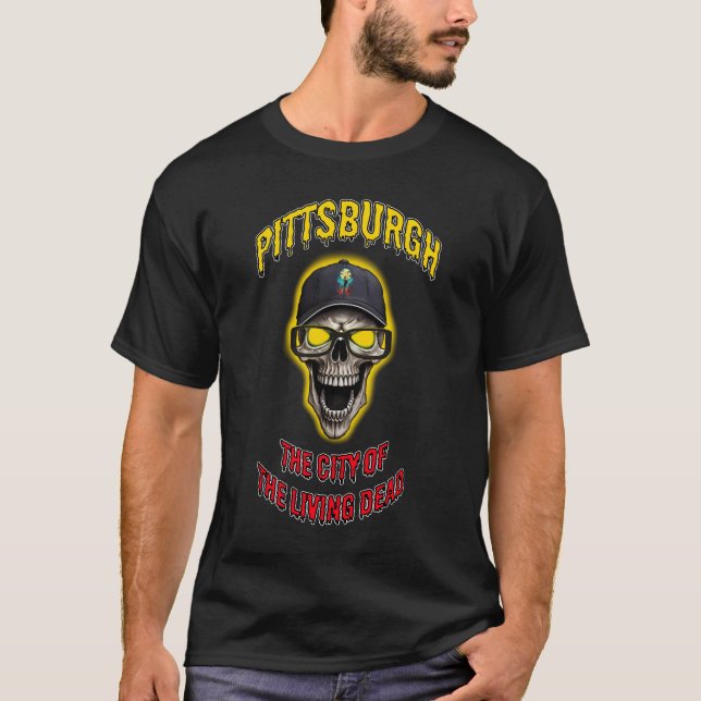 Camiseta Cidade do Morto Vivo Pittsburgh (Frente)