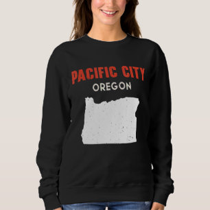 Camiseta Cidade do Pacífico, Oregon EUA, Estado Americano, 